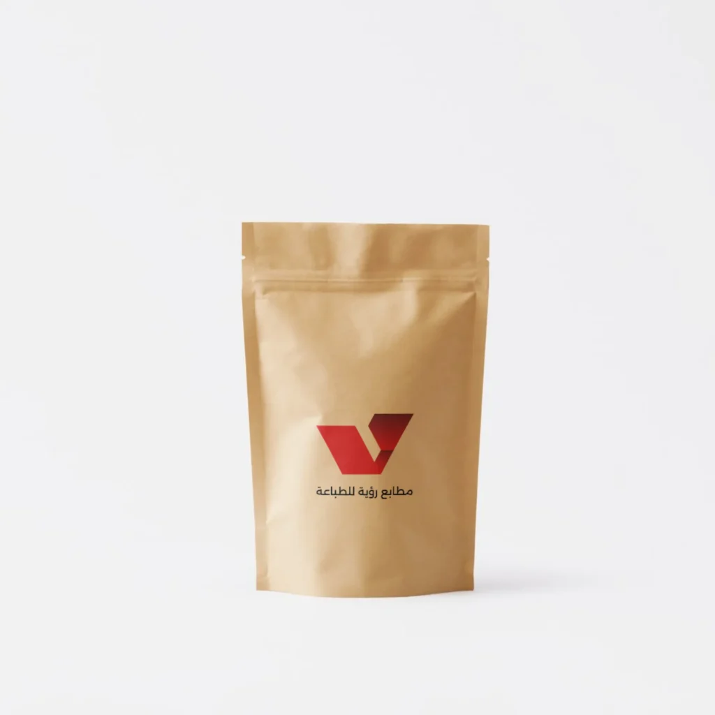أكياس قهوة مطبوعة بتصاميم جذابة للحفاظ على النكهة من مطابع رؤية، أفضل مطابع أكياس القهوة في مطابع الرياض.